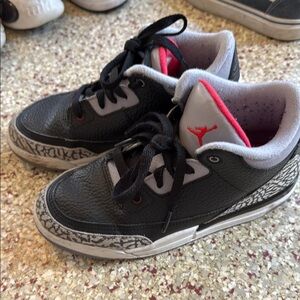 Kids Black and Gray Sneakers